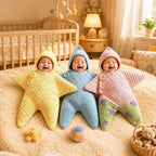 Crocheted Star-Shaped Baby Sleeping Bag