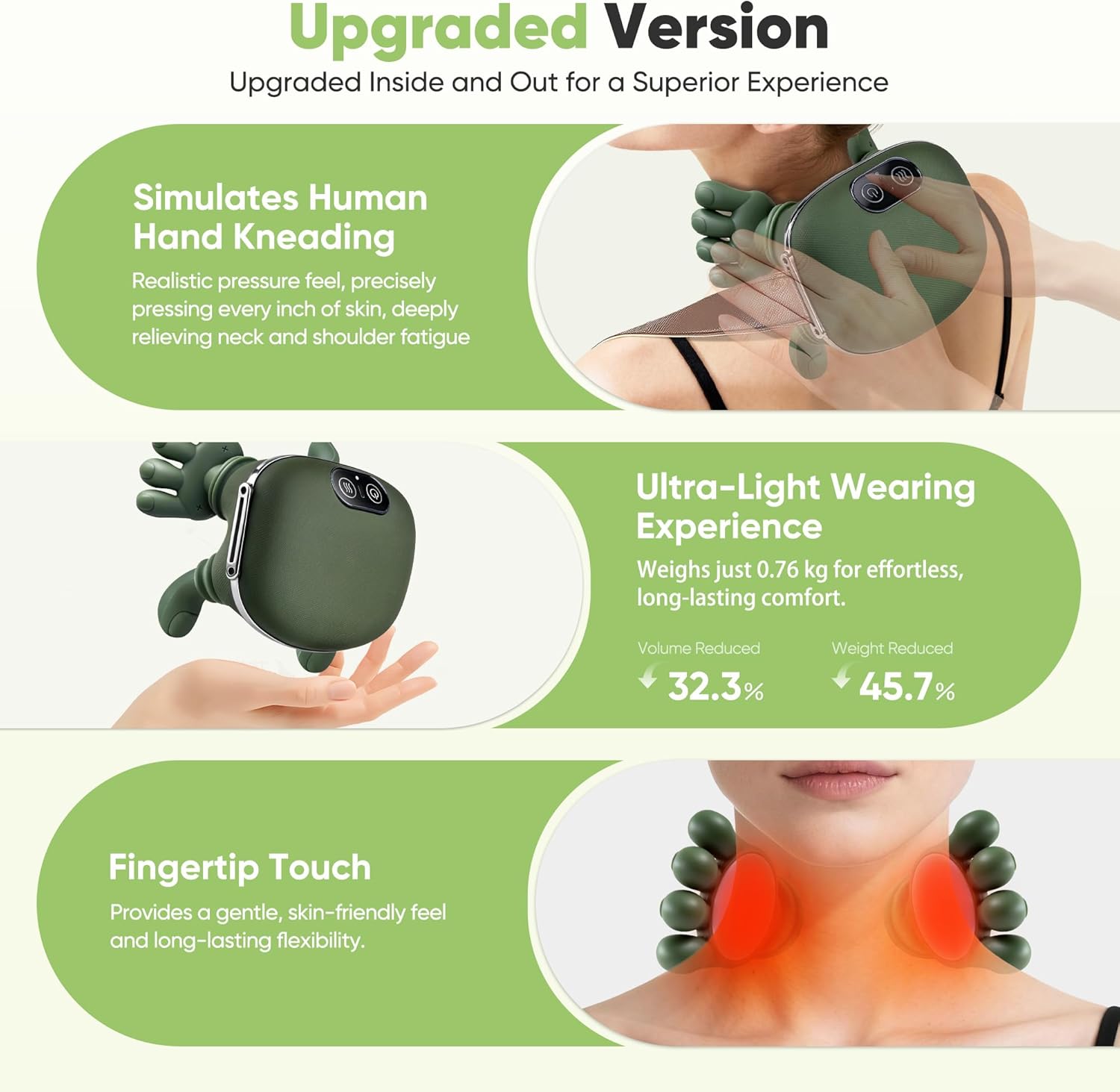 Neck Massager for Pain Relief with Heat