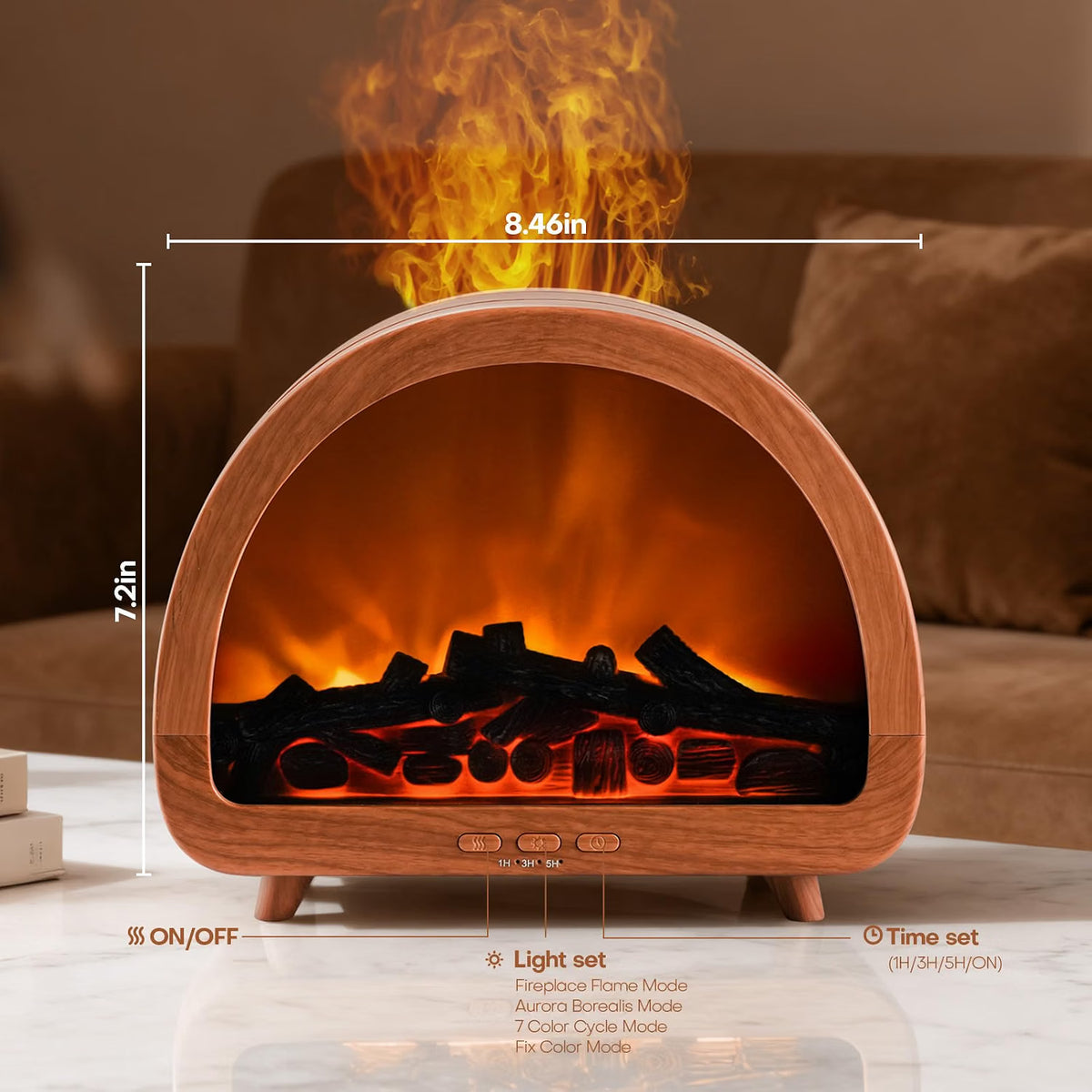 Flamora Flame Aroma Diffuser & Humidifier