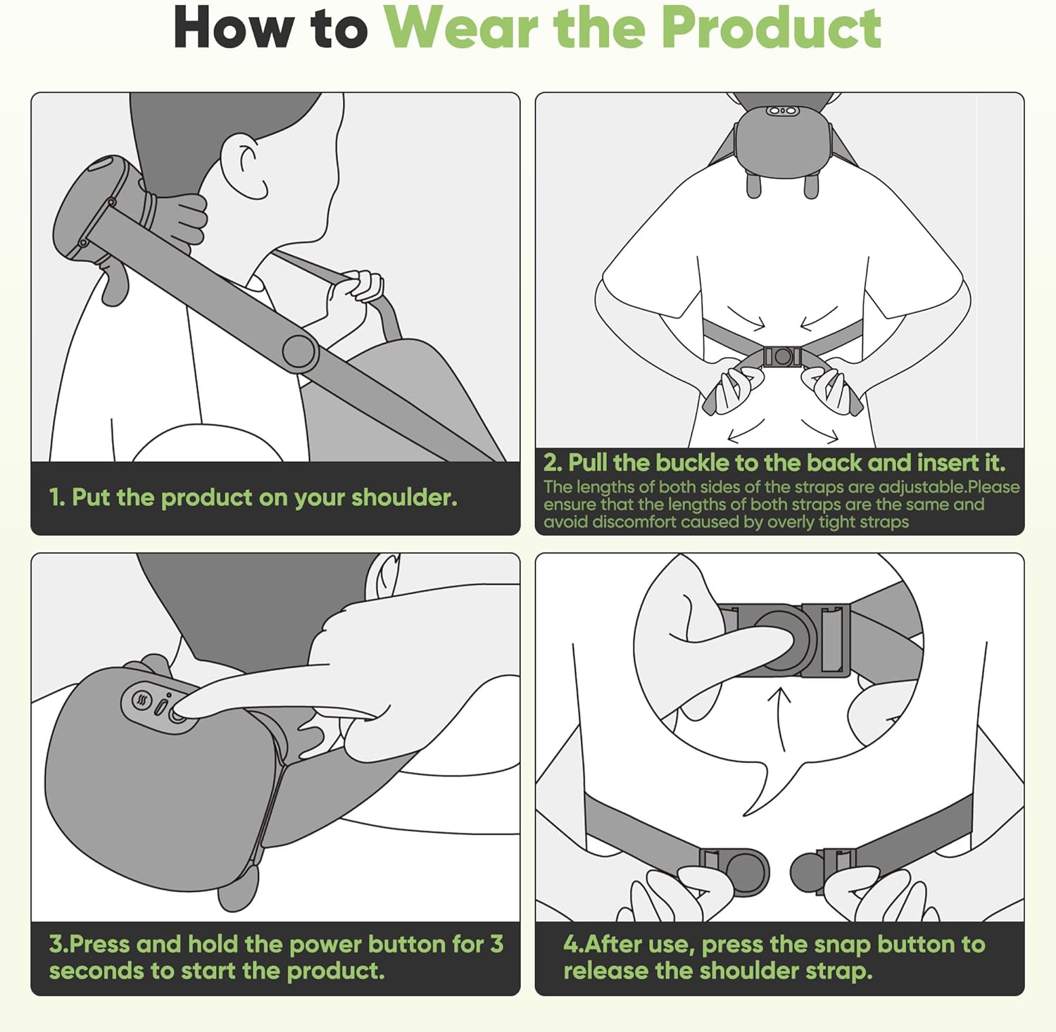 Neck Massager for Pain Relief with Heat