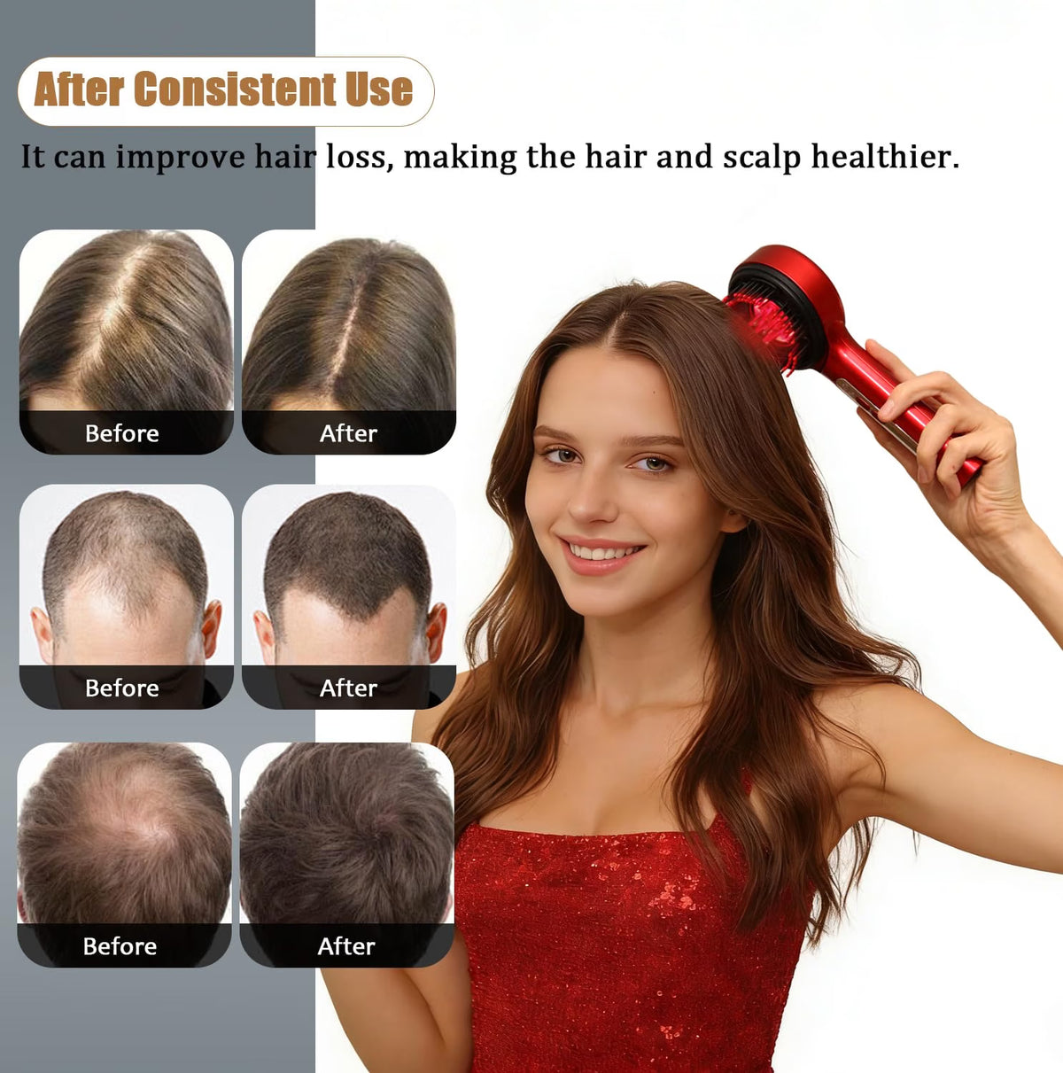 ScalpCare Massage Comb for Men & Women
