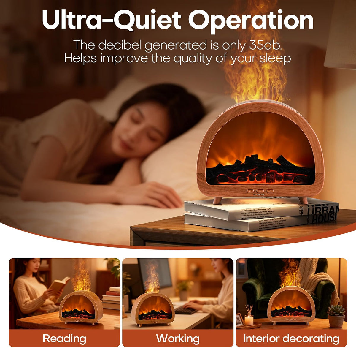 Flamora Flame Aroma Diffuser & Humidifier