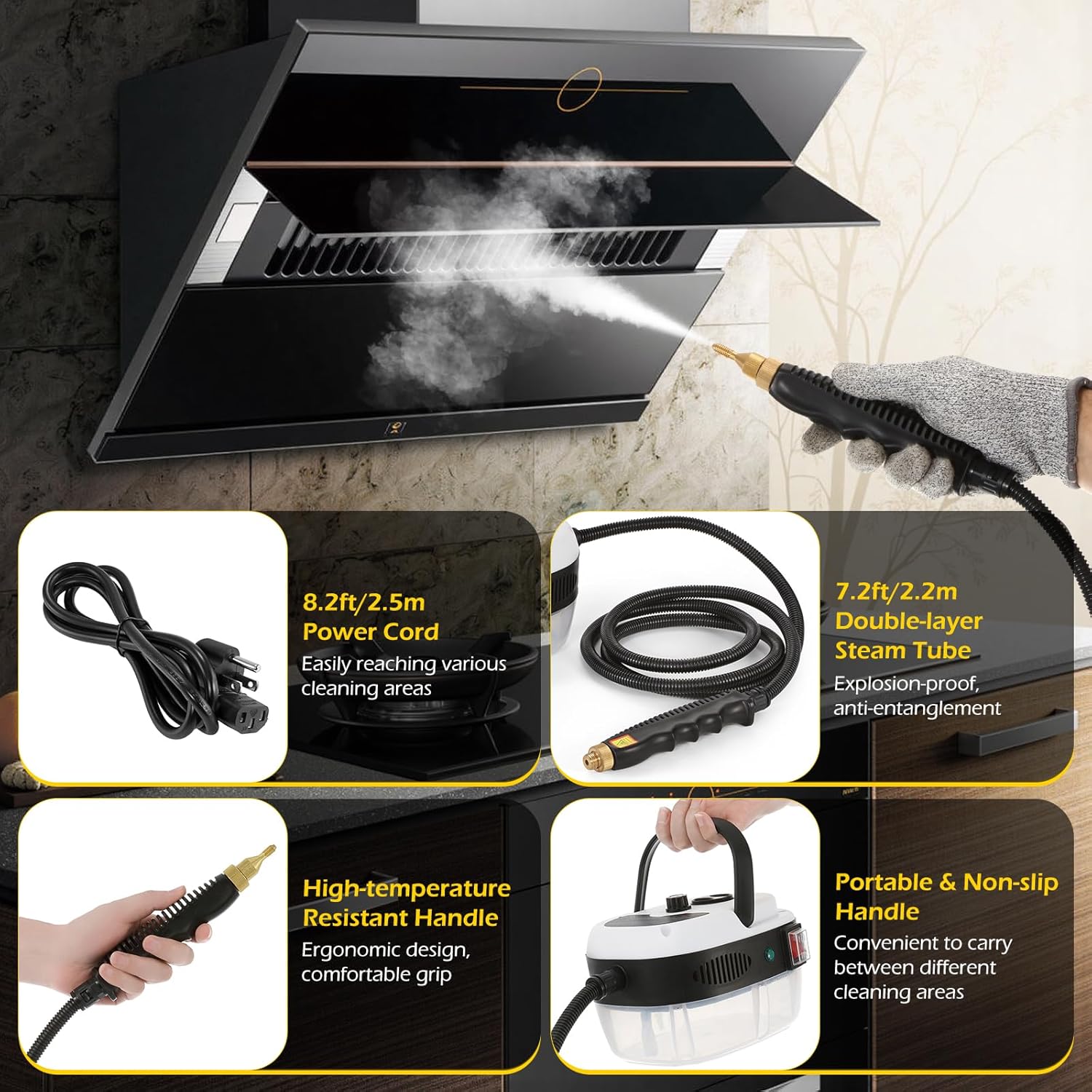 12 in 1 Portable Steam Cleaner