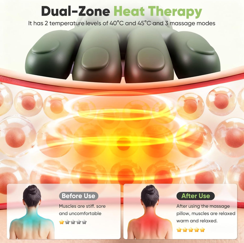 Neck Massager for Pain Relief with Heat