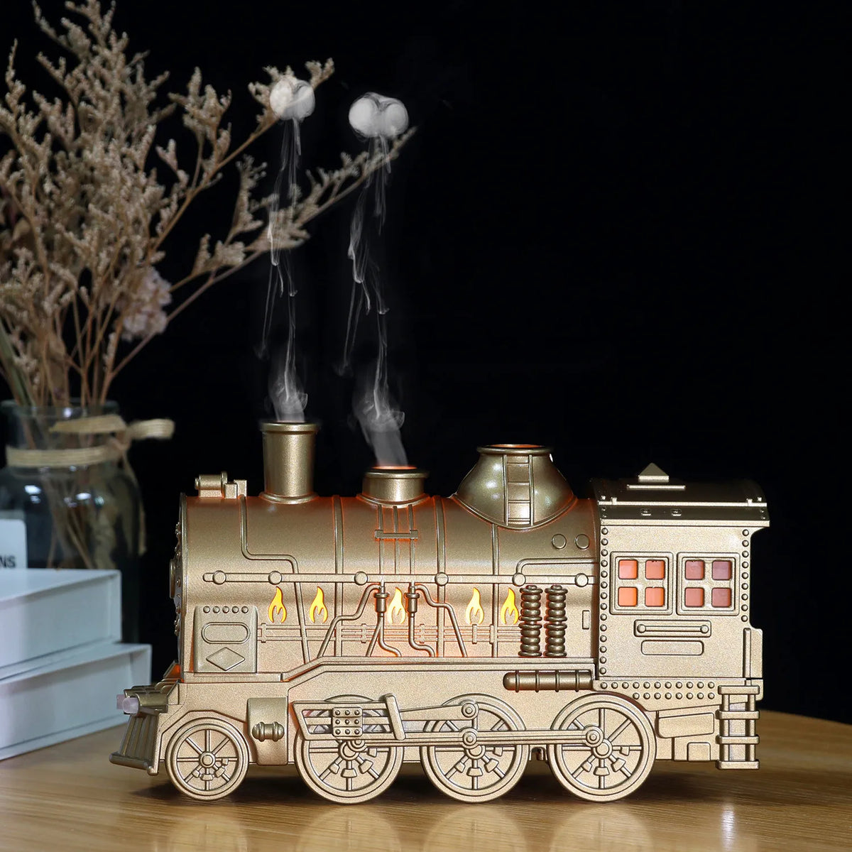 Train Mist Humidifier Quiet Aromatherapy Diffuser with Night Light