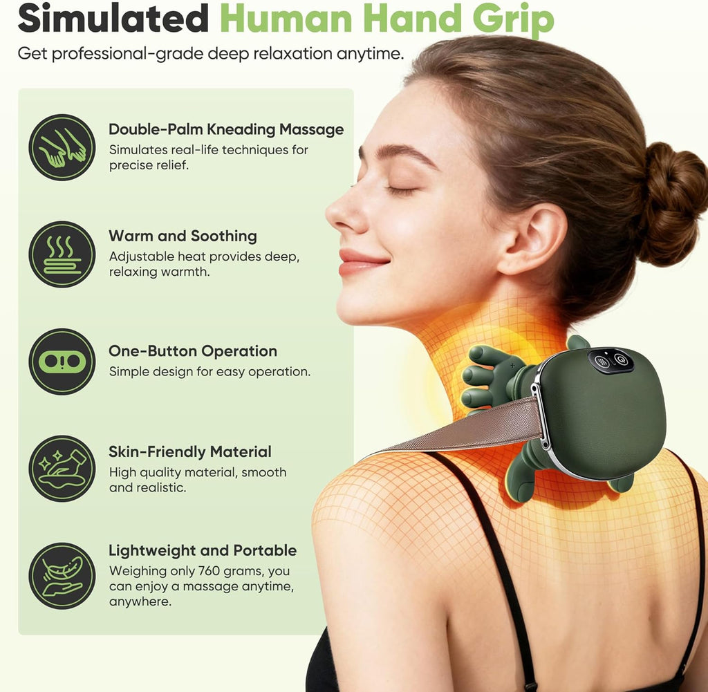 Neck Massager for Pain Relief with Heat