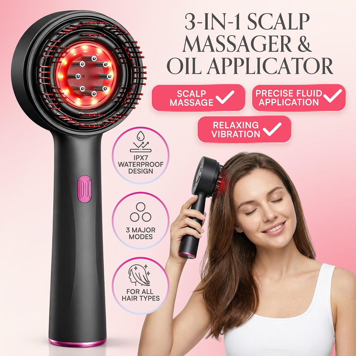 ScalpCare Massage Comb for Men & Women