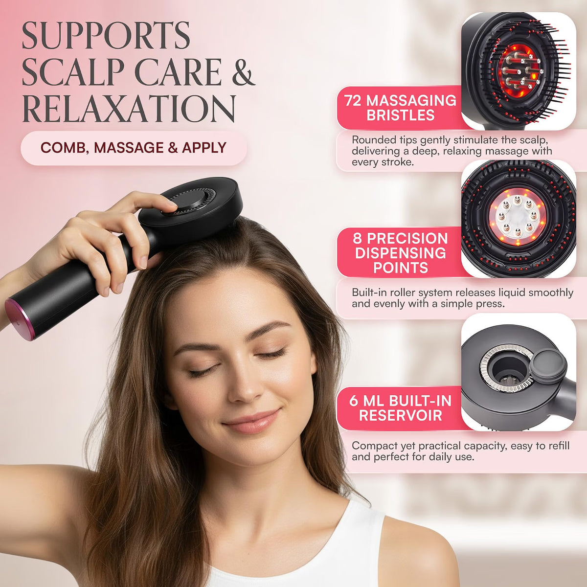 3-in-1 Scalp Massage & Serum Applicator