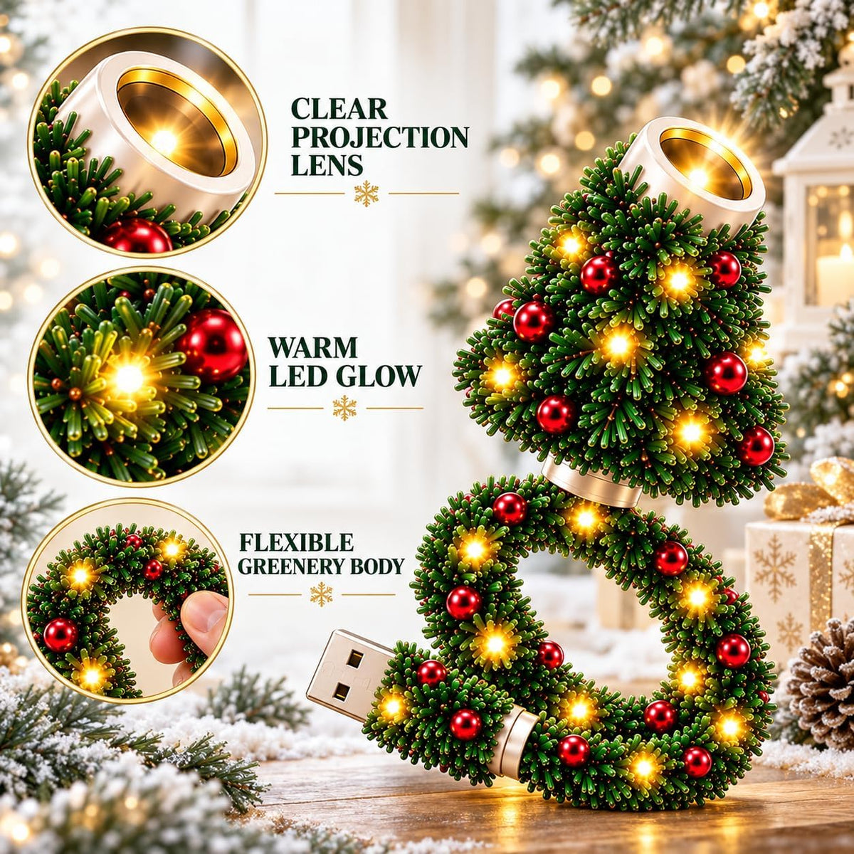 Merrilume Christmas Tree Projector Light