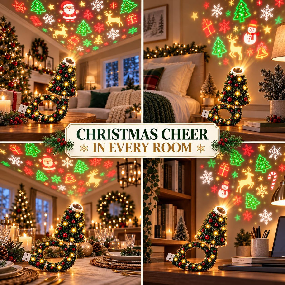 Merrilume Christmas Tree Projector Light