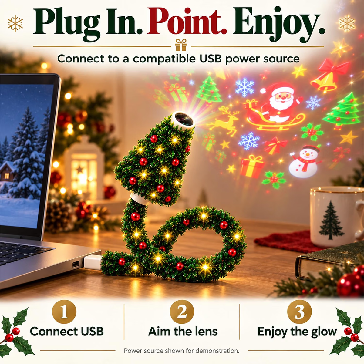 Merrilume plugs into USB, aim the lens and enjoy the glow