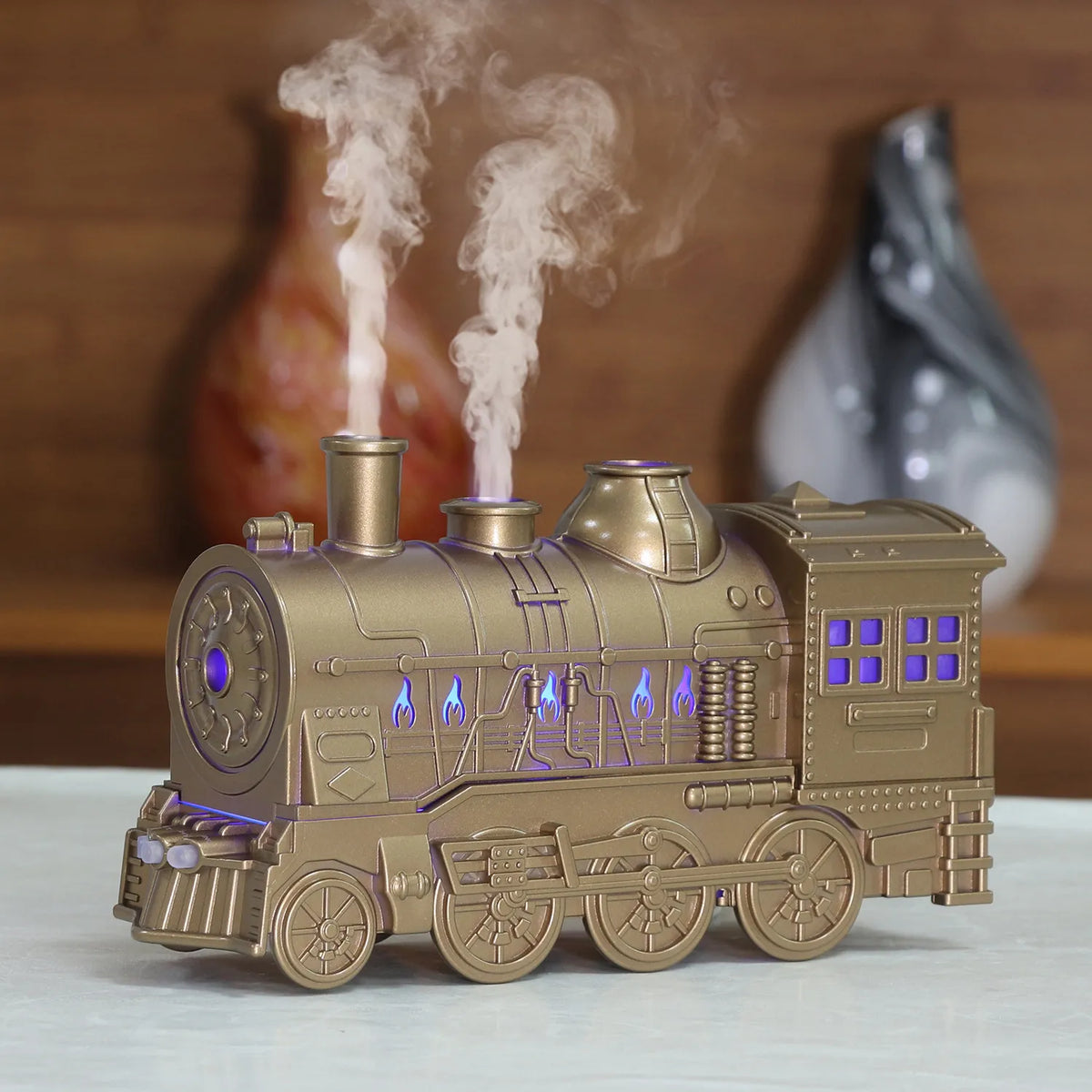 Train Mist Humidifier Quiet Aromatherapy Diffuser with Night Light