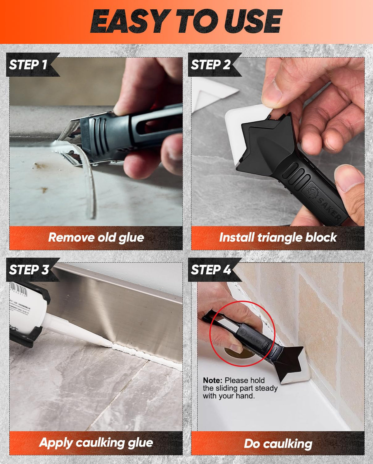 CaulkSmooth Silicone Caulking Tool