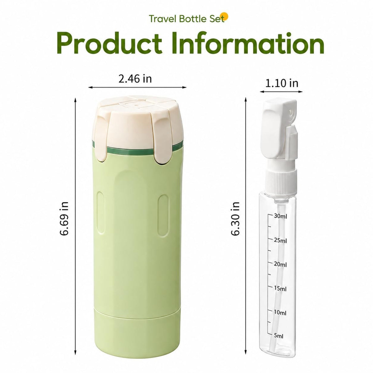 PackPump 4 in 1 Travel Bottles