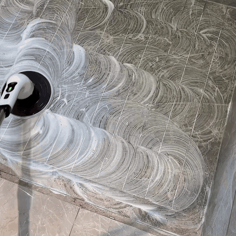 ShineSpin spin scrubber cleaning shower glass