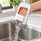Self-squeeze over the sink without touching the sponge