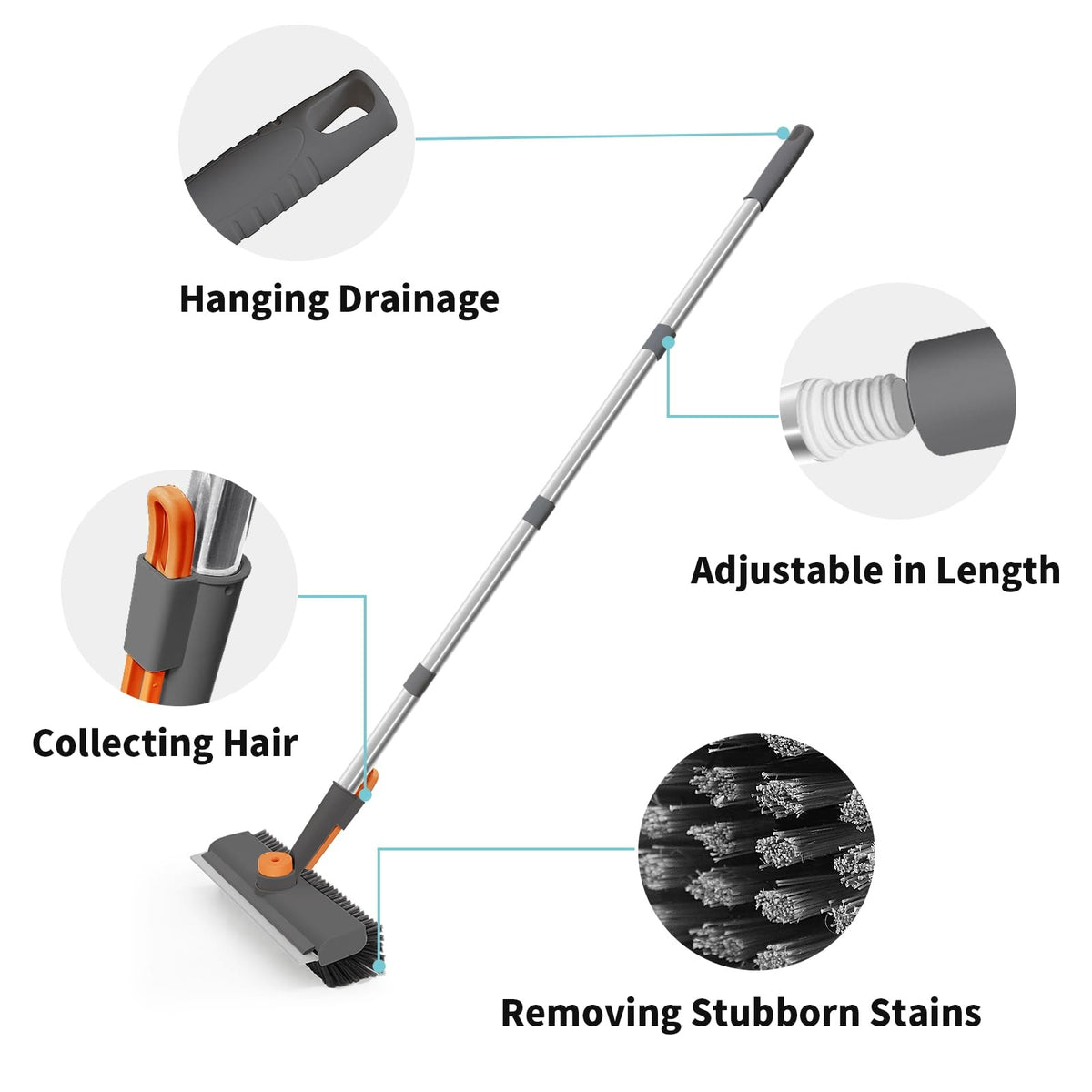 ScrubReach Long Handle Floor Brush