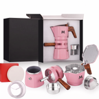 Pink ThermaCrema in its gift box with accessories