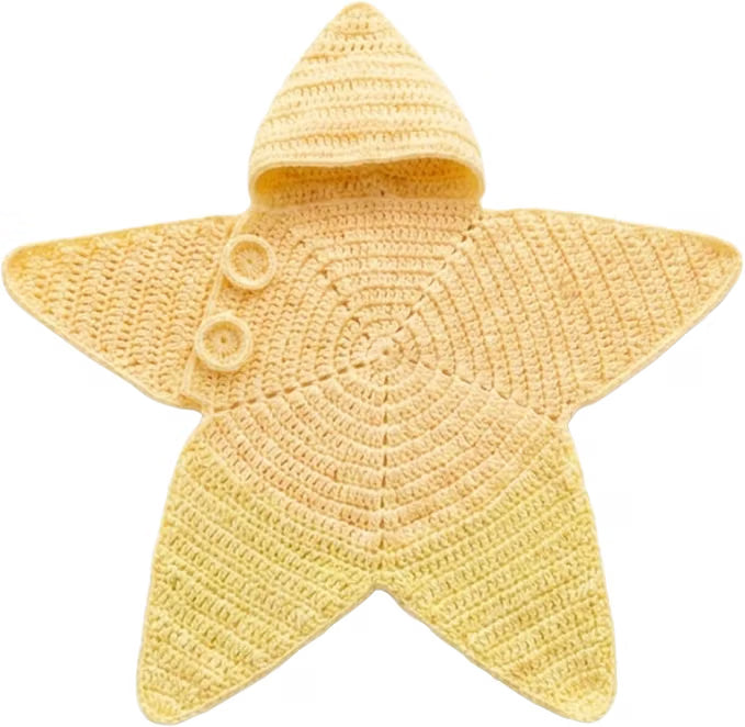 Crocheted Star-Shaped Baby Sleeping Bag